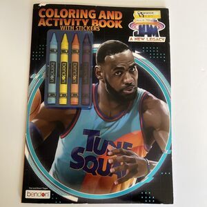 Space Jam A New Legacy Coloring & Activity Book Stickers Bendon Tune Squad RARE